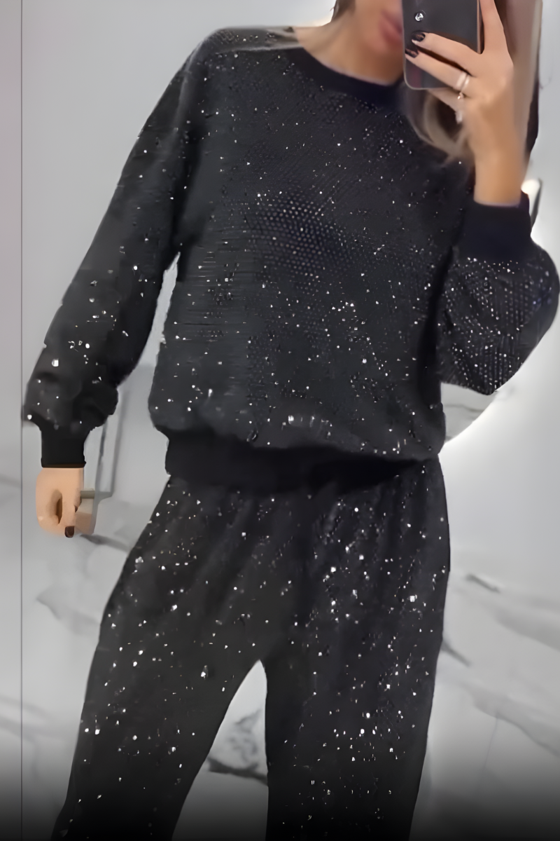 NORVIAS | Elegant Sequin Lounge Set