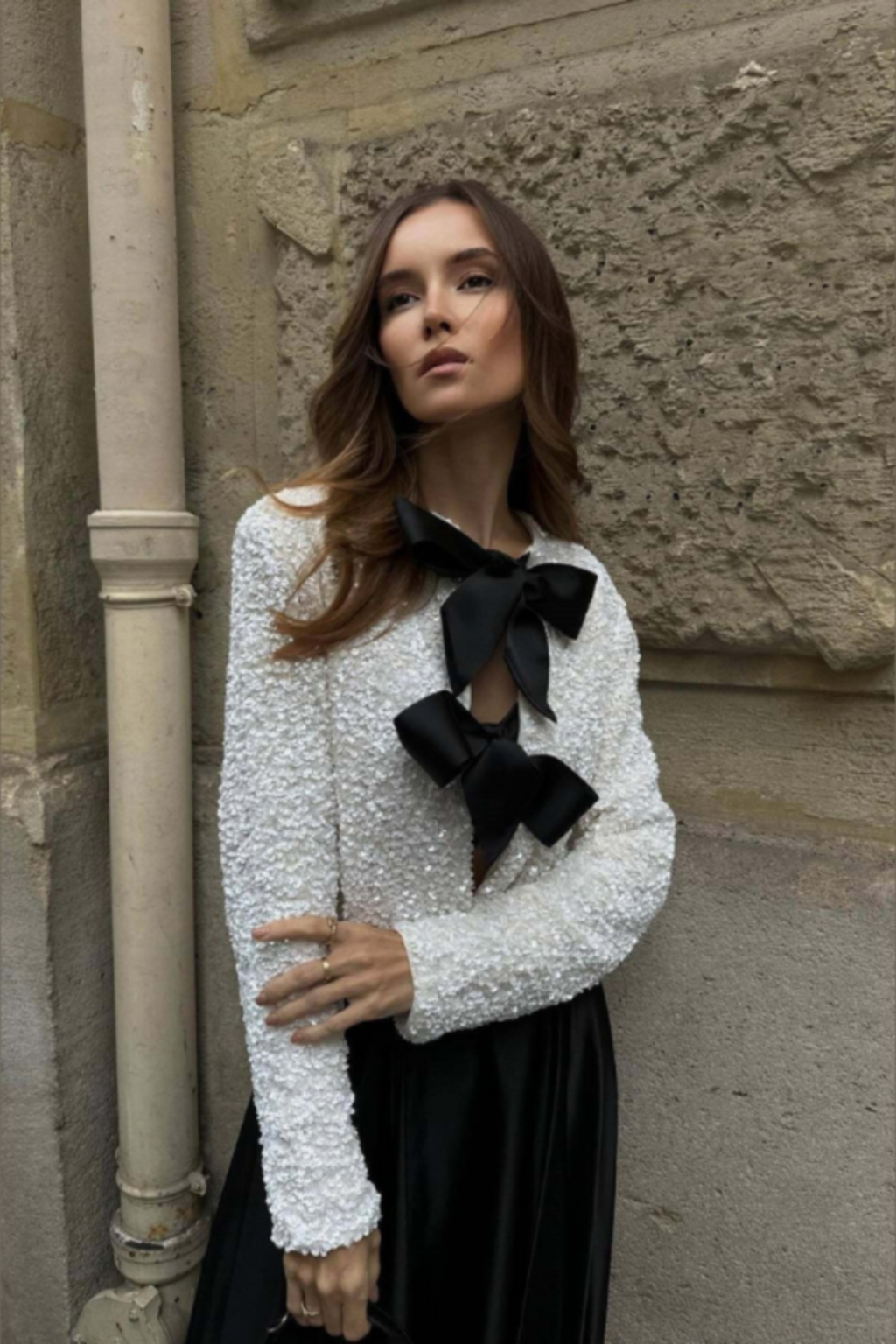 NORVIAS | Modern Chic Bow Blouse