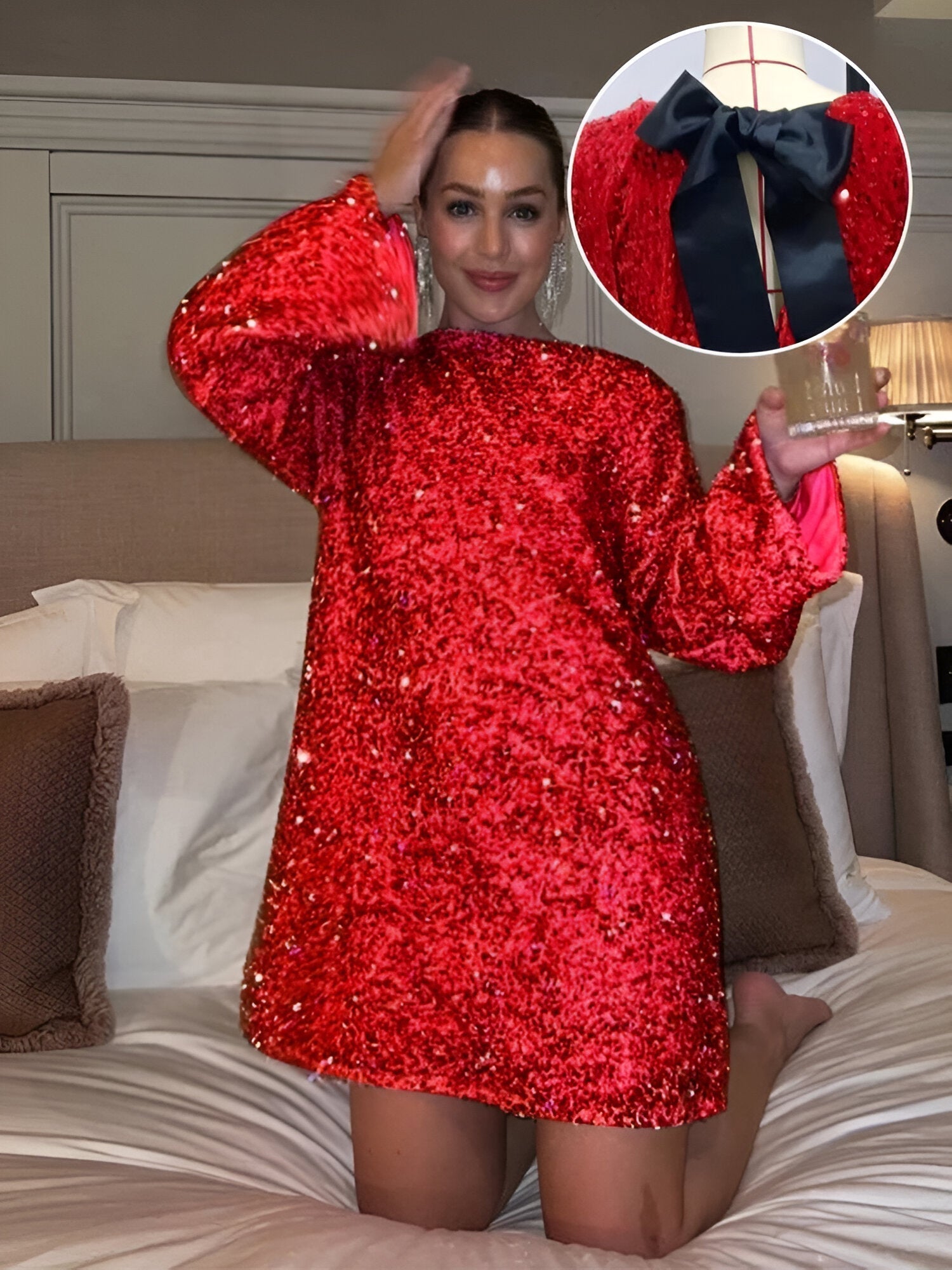 NORVIAS | Elegant Bow Dress