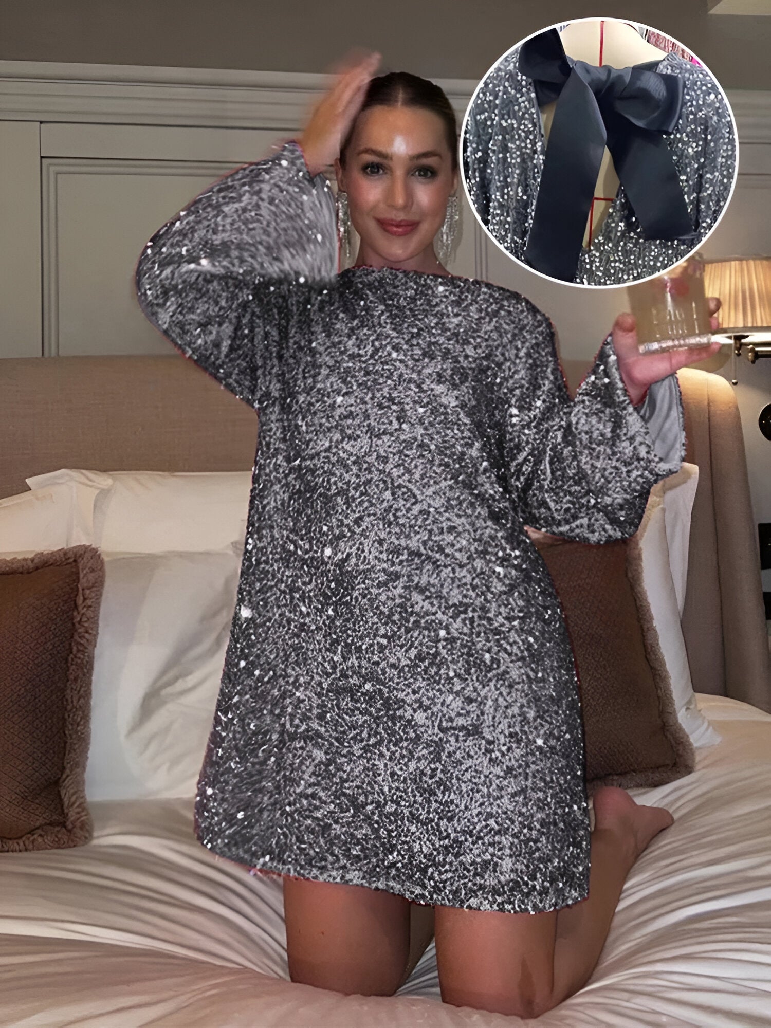 NORVIAS | Elegant Bow Dress